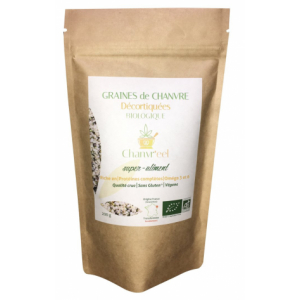 Graines décortiquées de chanvre bi