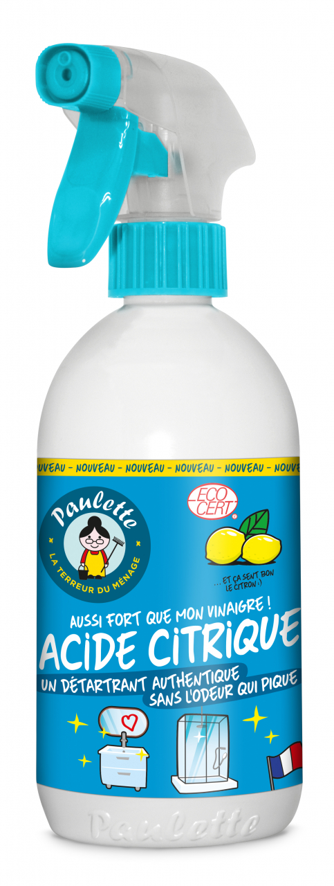 Spray acide citrique paulette - 500 ml - Paulette 