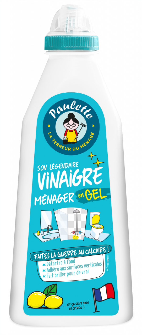 Vinaigre ménager gel paulette - 500 ml - Paulette 