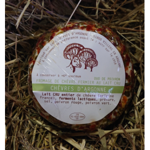 Crottin de chèvre duo de poivron