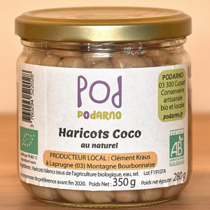 Haricots coco au naturel