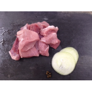 Sauté de porc/cubes à brochette