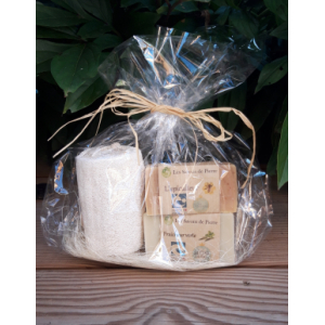 Assortiment éponge + 2 savons