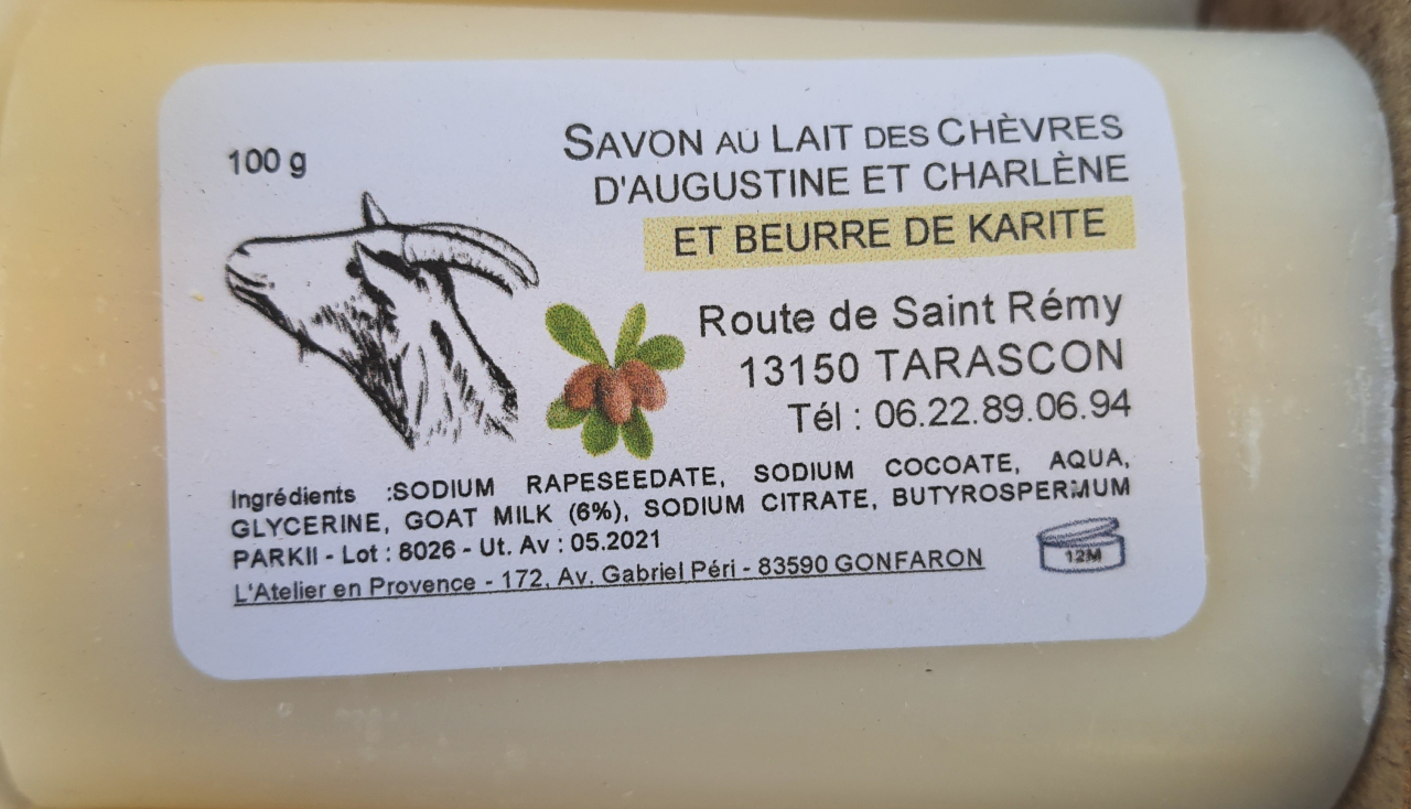 Savon au lait de chèvre karité - 100 g - Ferme D'augustine Et