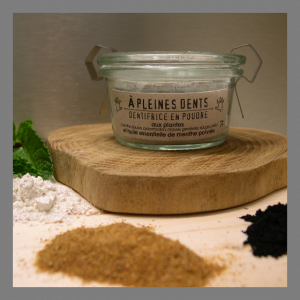Dentifrice en poudre menthe poivrée