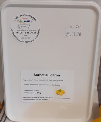 Sorbet citron jaune