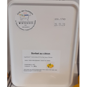 Sorbet citron jaune