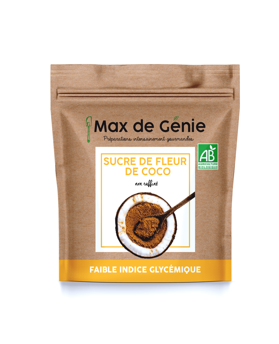Sucre de fleur de coco biologique - 500 g - Max De Génie 