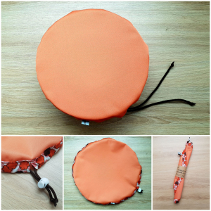 Charlotte couvre-plat orange