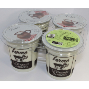 Yaourts nature au lait entier bio