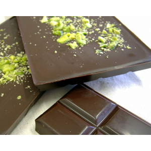 Tablette chocolat noir et éclats de pistaches