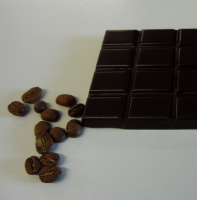 Tablette chocolat noir café