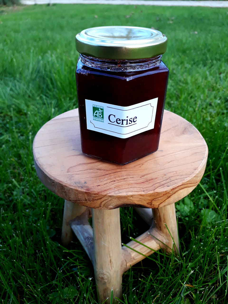 Confiture de cerise bio 1 u Brin De Terre Locavor.fr