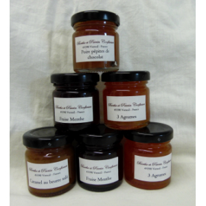 Trio mini confitures ou caramels