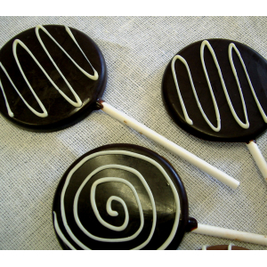 Sucette chocolat noir