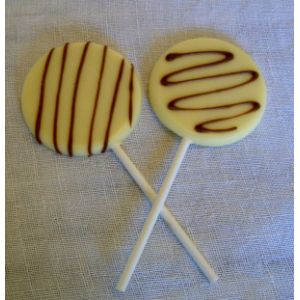 Sucette chocolat blanc