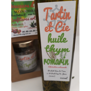 Huile  et sel au thym au romarin