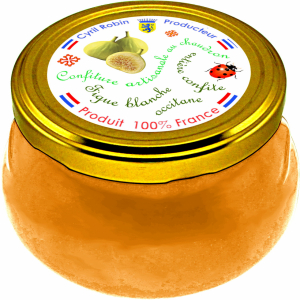 Confiture 65% figue blanche entière