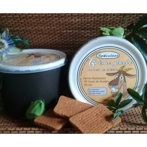 Glace spéculoos au lait de chèvre