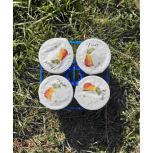 4 yaourts à la poire - lait de chèvre