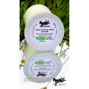 4 yaourts nature - lait de chèvre
