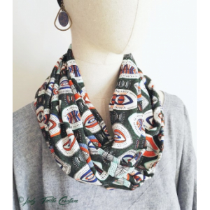 Snood-foulard eye vert multico