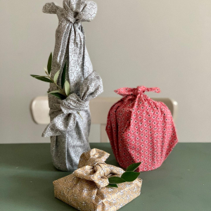 Emballage cadeau en tissu_50x50 cm