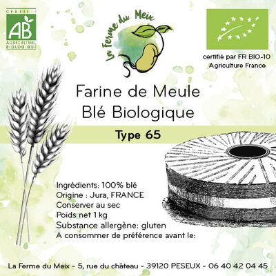 Farine blé t65 moderne - 1kg