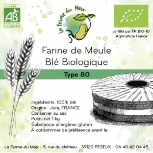 Farine blé t80 moderne - 1 kg