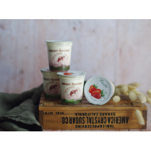 Panier de 4 yaourts fermiers fraise
