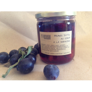 A table-prunes/verveine au sirop