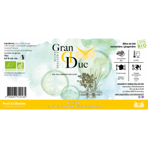 Bière concombre gingembre 75cl