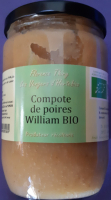 Compote de poire bio 630g