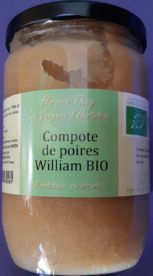 Compote de poire bio 550gr