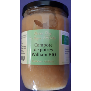 Compote de poire bio 630g