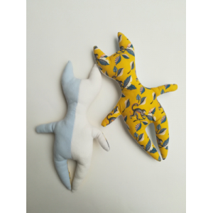 Doudou pouet-pouet jaune