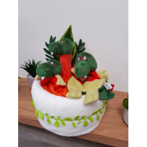 Famille dragon - gâteau de couch