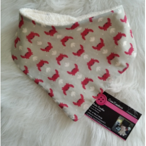 Bavoir bandana crabe