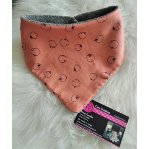 Bavoir bandana tomate ( saumon)