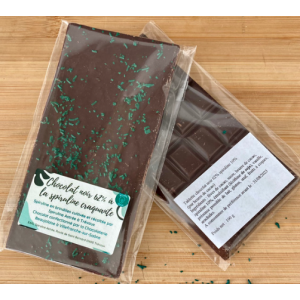 Chocolat noir à la spiruline