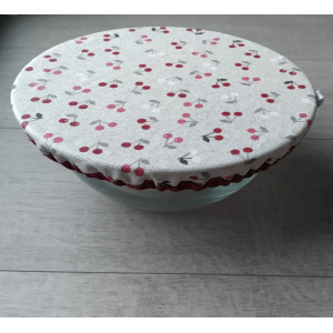 Couvre plats - greige à cerises