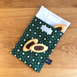 Pochette goûter - géométrique vert