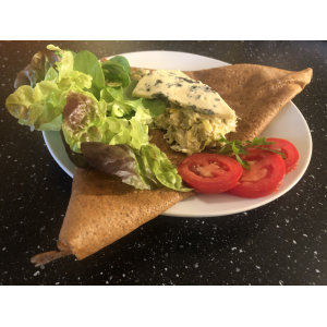 Galette poireaux bleu d’auvergne et noix