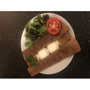 Galette au chèvre bûche