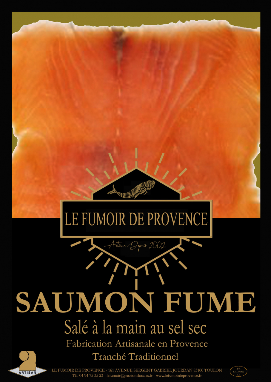 Saumon fume ecosse 180g - 180 g - Le Fumoir De Provence 