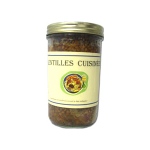 Lentilles cuisinées