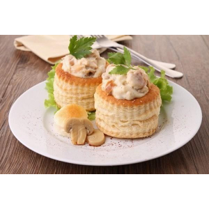 Bouchée boudin blanc champignon