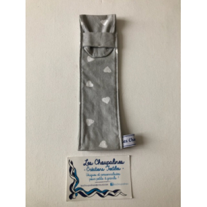 étui brosse à dents gris