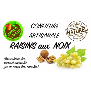 Confiture raisins aux noix