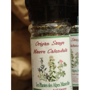 Origan, sauge, mauve ,calendula